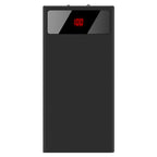 20000mAh Power Bank Ultra-thin Phone Charger Dual USB Port Flashlight Battery Remain Display