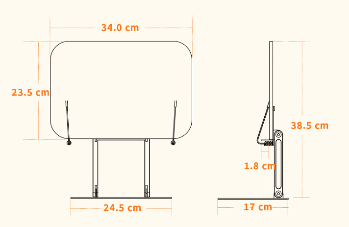 Wooden Reading Rack Laptop Stand Folding Laptop Stand