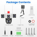 1080P HD 4-Lens Security Camera 360 Degree Night Vision Auto Motion Tracking Audio IP66 Waterproof