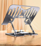 2 In 1 Metal Laptop Holder Phone Stand Laptop Stand Steel Laptop Riser