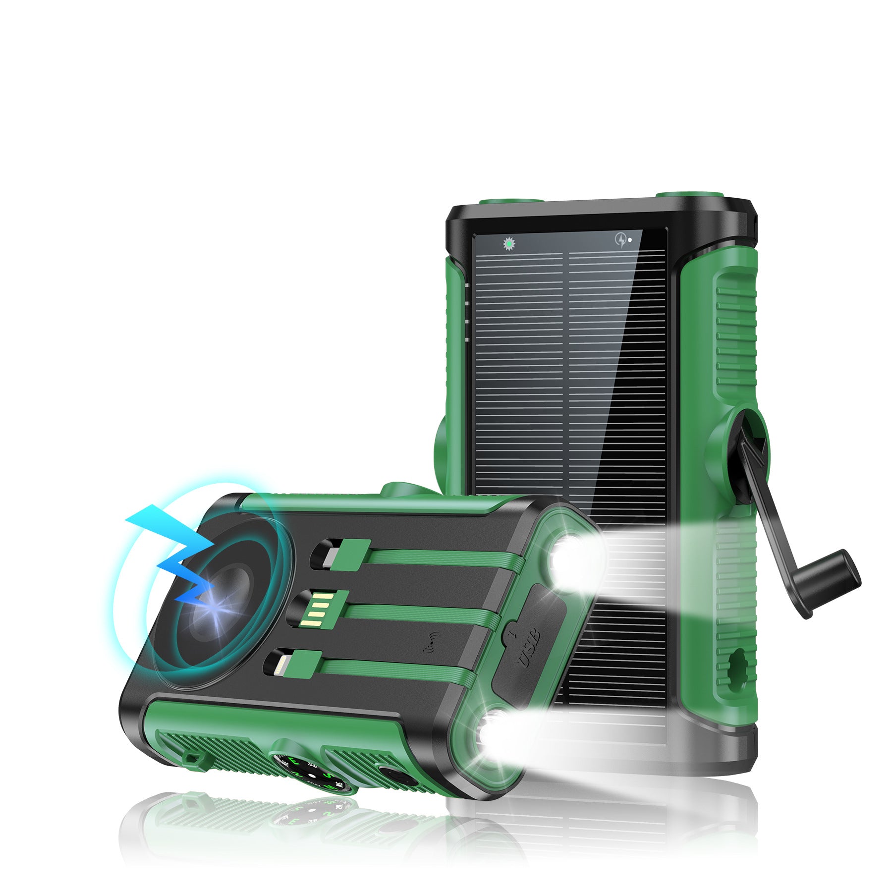 Solar Outdoor Camping Hand Crank Power Bank