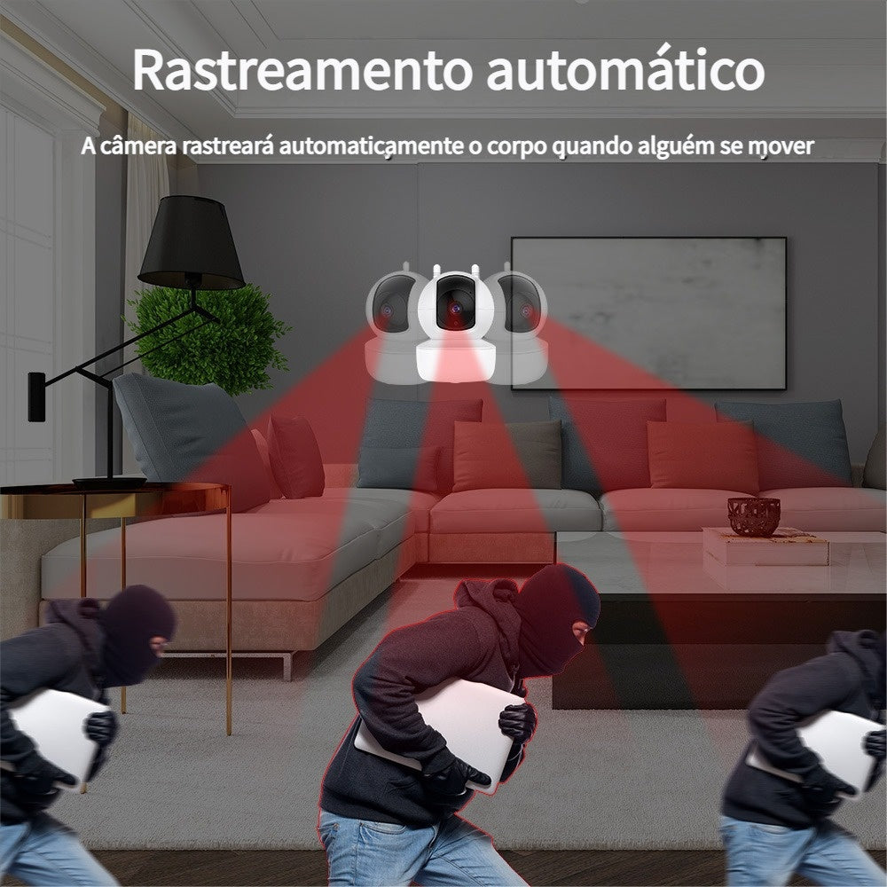 Panoramic IP Security Camera Lamp Wifi 1080p