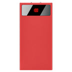 20000mAh Power Bank Ultra-thin Phone Charger Dual USB Port Flashlight Battery Remain Display
