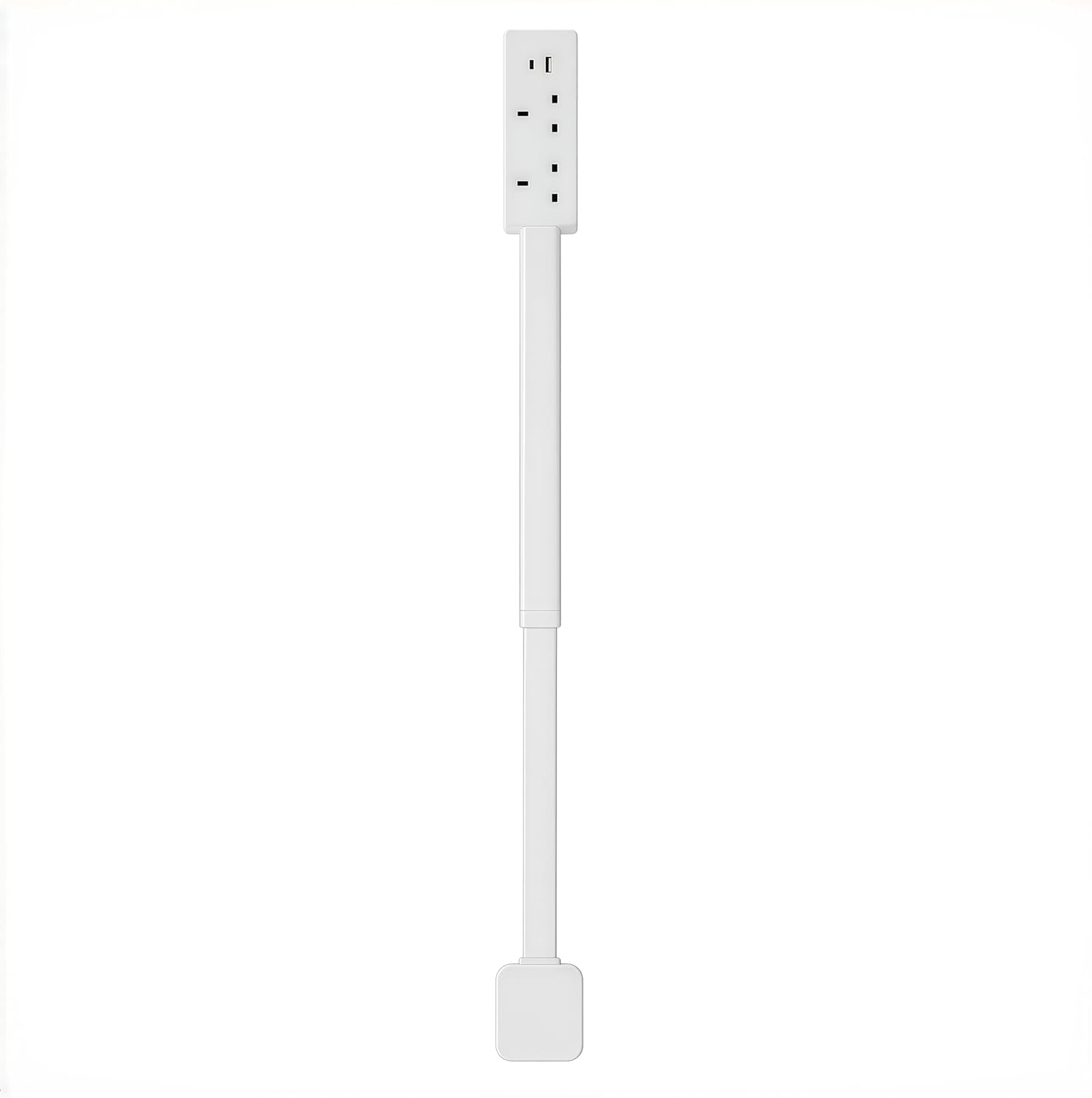 Flat Plug Extender for Behind Furniture | 180° Rotatable Socket with USB-A & USB-C Ports | Outlet Extender for Sofa, Bedside & Desk