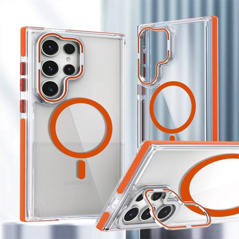 S25 ULTRA Phone Case Colorful Hardware Magnetic Suction