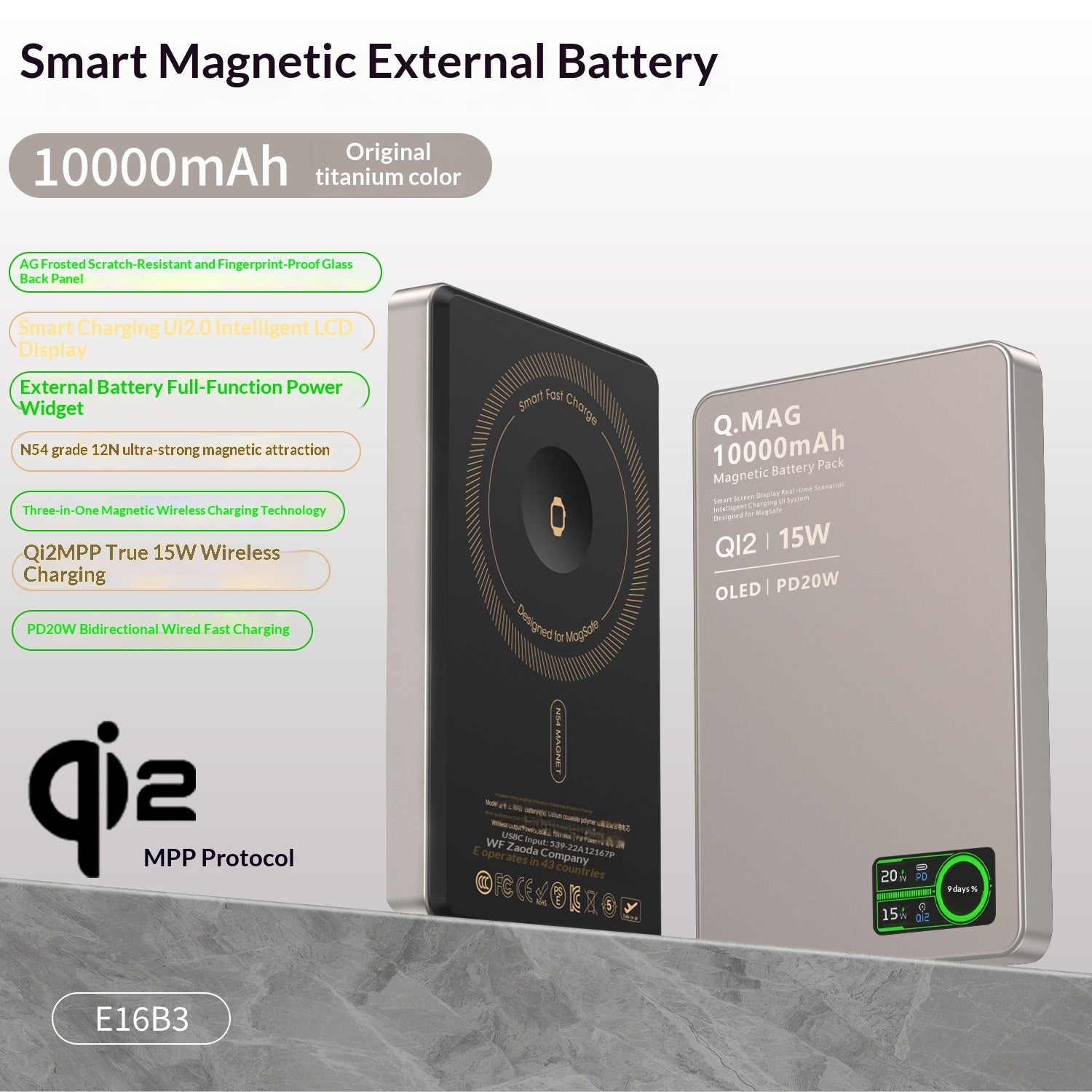 Ultra-thin Magnetic Power Bank