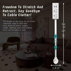 Electrical Outlet Extender Features USB-C,USB-A,and 2 AC Electrical Outlet Extender Stick