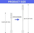 Flat Plug Extender for Behind Furniture | 180° Rotatable Socket with USB-A & USB-C Ports | Outlet Extender for Sofa, Bedside & Desk