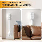 Electrical Outlet Extender Features USB-C,USB-A,and 2 AC Electrical Outlet Extender Stick