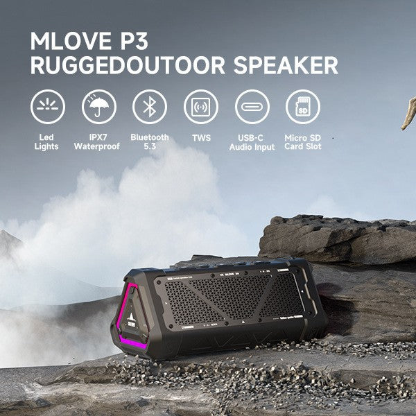 High-Power Portable Wireless Outdoor Bluetooth Speaker