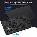Carbon Fiber Square Twill Honeycomb Phone Case Compatible With S25 Ultra