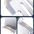 2 In 1 Metal Laptop Holder Phone Stand Laptop Stand Steel Laptop Riser