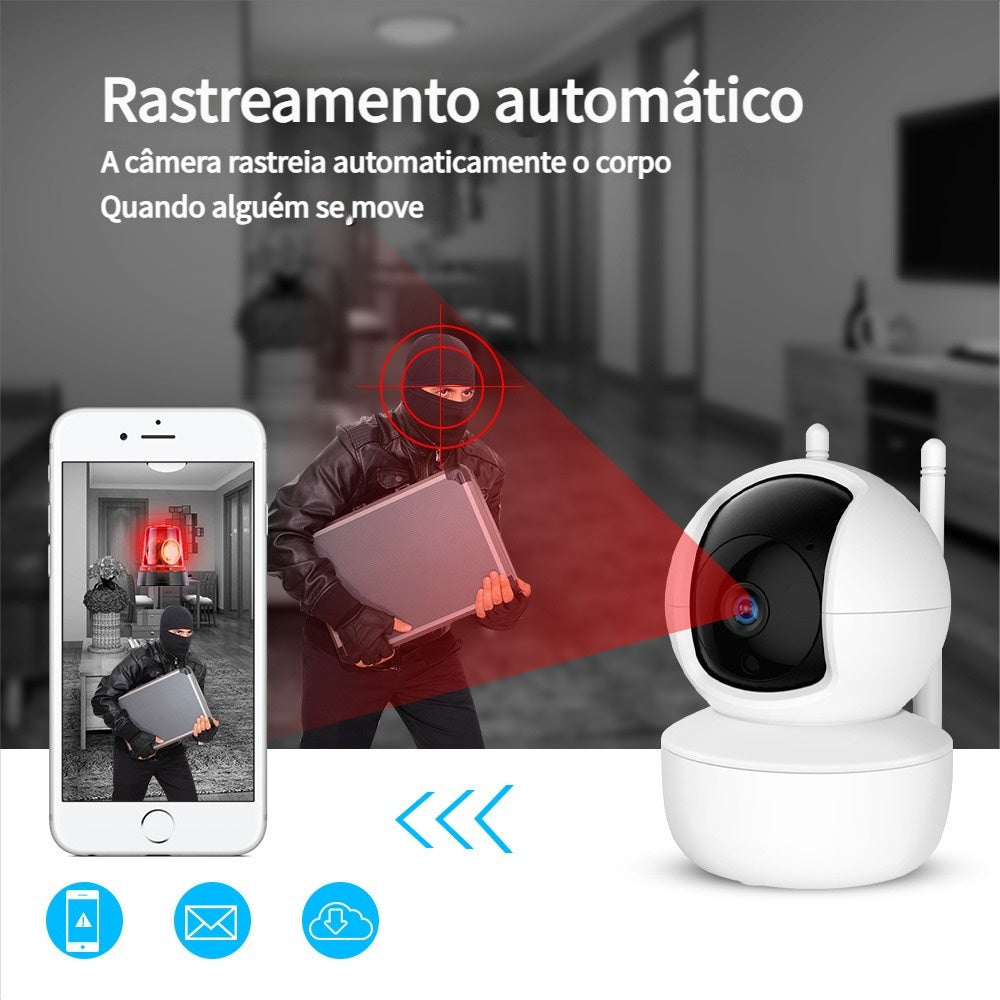 Kamerë Sigurie Panoramike IP, Llampë Wifi 1080p