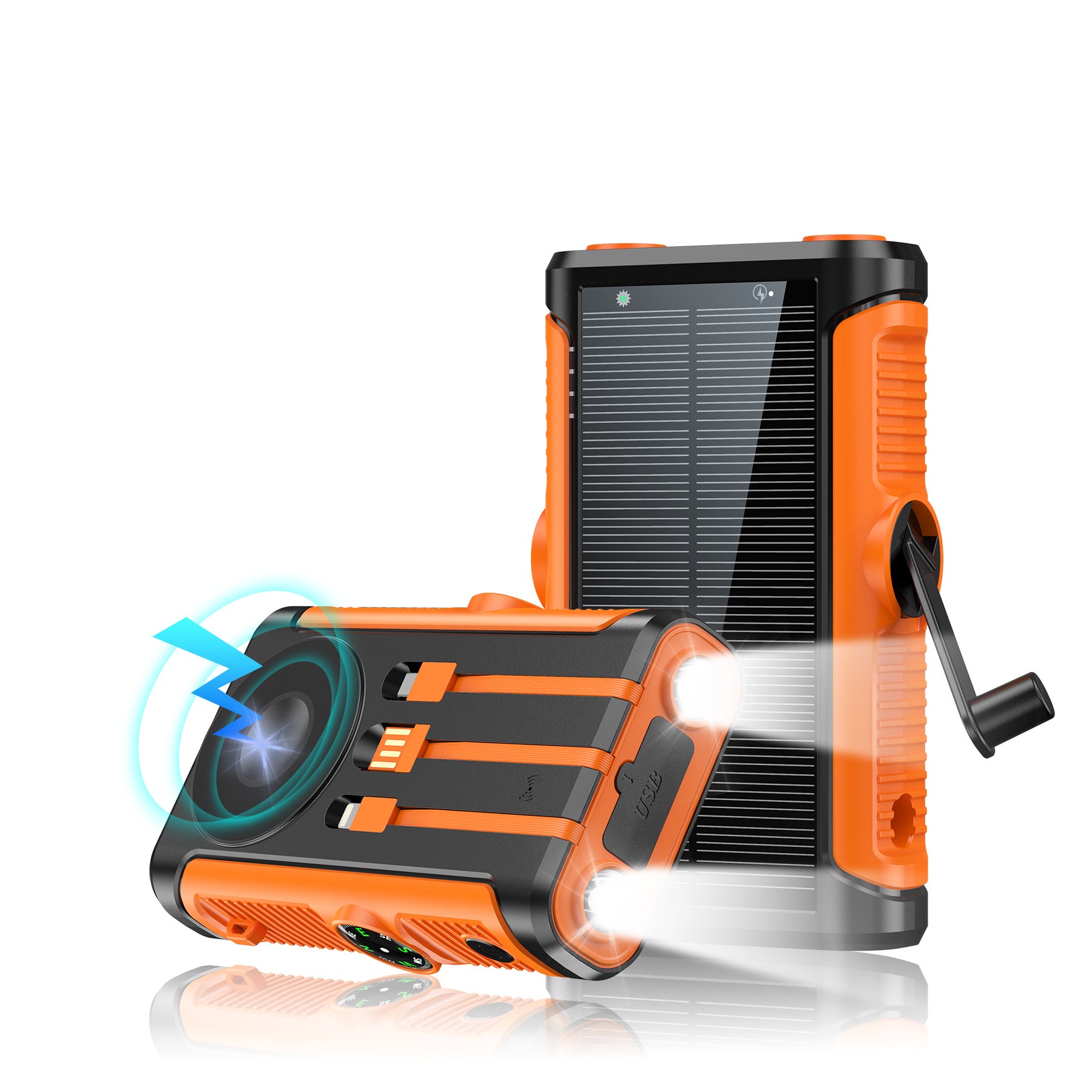 Solar Outdoor Camping Hand Crank Power Bank