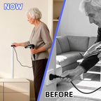 Flat Plug Extender for Behind Furniture | 180° Rotatable Socket with USB-A & USB-C Ports | Outlet Extender for Sofa, Bedside & Desk