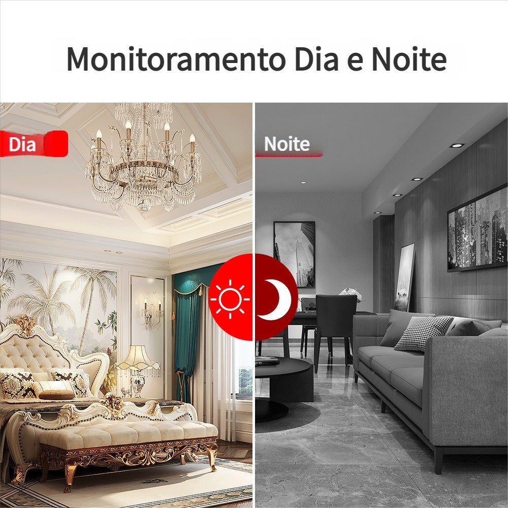 Panoramic IP Security Camera Lamp Wifi 1080p