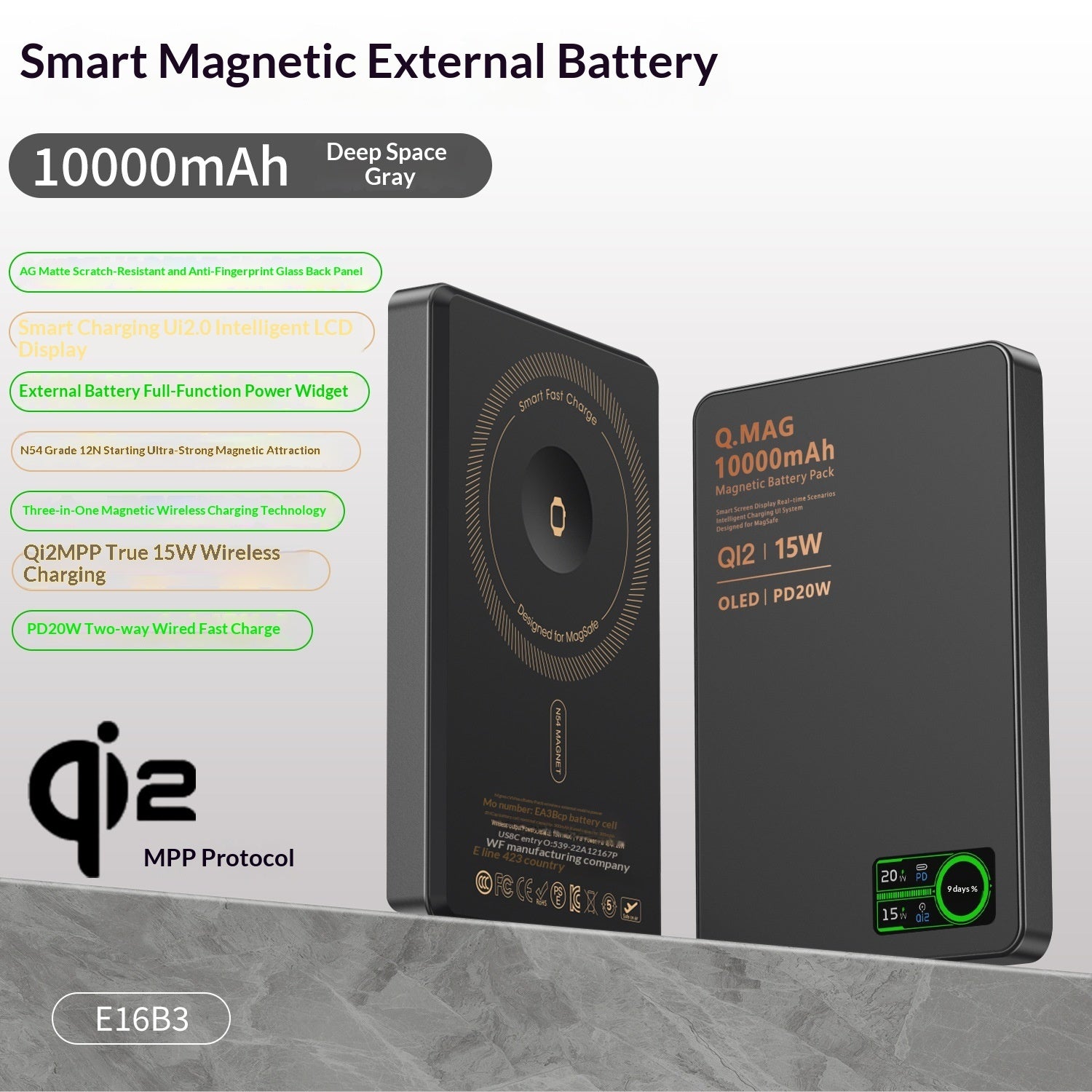 Ultra-thin Magnetic Power Bank