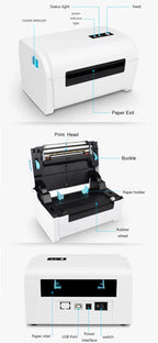 Thermal Barcode Label printers ePacket mini printer USB Bluetooth Printer Print width:40-110mm Electronic Surface Single