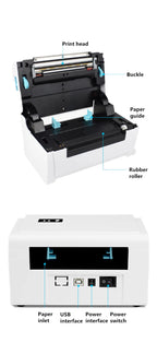 Thermal Barcode Label printers ePacket mini printer USB Bluetooth Printer Print width:40-110mm Electronic Surface Single
