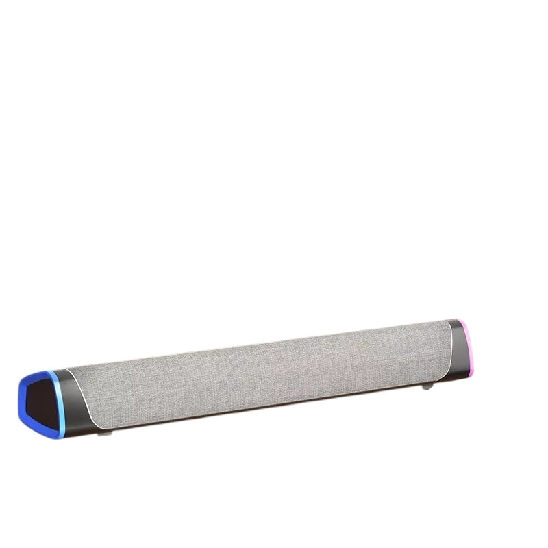 Bluetooth 5.0 Speaker with RGB Luminous Strip  USB Wireless 3D Surround Stereo Sound for PC Laptop