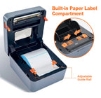 4inch Thermal Label Sticker Waybill Printer 1D 2D Barcodes Print Paper Support QR Code for DHL Fedex EMS Express 25-100mm Print