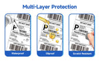Shipping Labels Packs of 500 4X6 Per Fan-Fold Label for Phomemo 241BT D520BT B246D Label Printer Thermal Labels for Address Mail