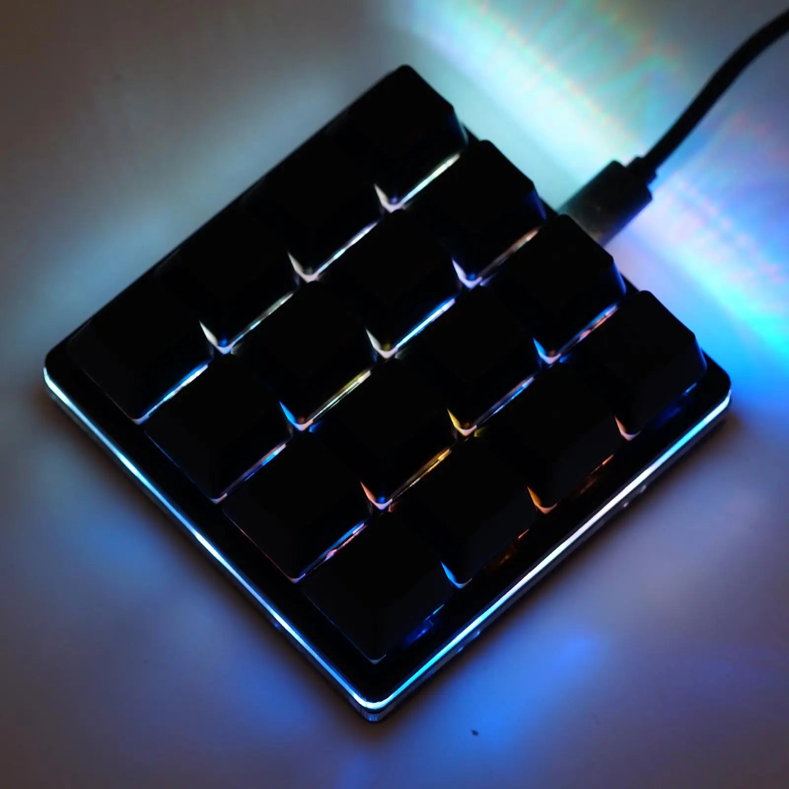 16 Key Automatic Click SayoDevice Programmable Hardware Keyboard Custom Shortcut Keys Mechanical Keyboard Black Small Keyboard