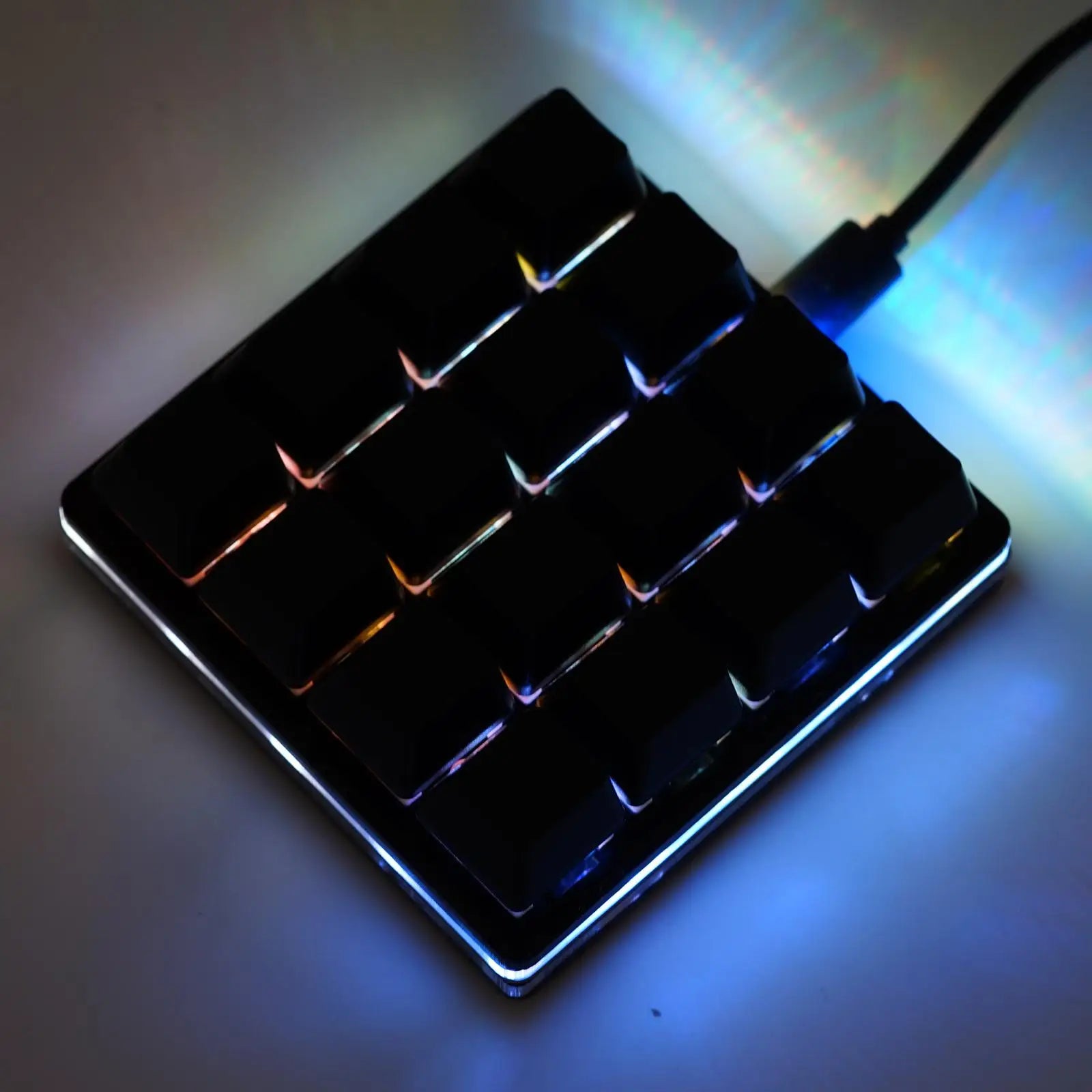 16 Key Automatic Click SayoDevice Programmable Hardware Keyboard Custom Shortcut Keys Mechanical Keyboard Black Small Keyboard