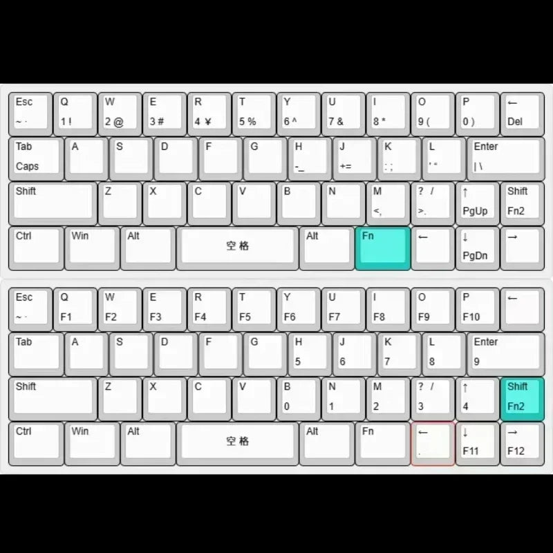NEW 40 Keyboard VIA Ultra-Compact 40% Layout Hot-Swappable Kit RGB Backlight Custom Bluetooth/2.4G Wireless Mechanical Keyboard