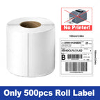 4inch Thermal Label Sticker Waybill Printer 1D 2D Barcodes Print Paper Support QR Code for DHL Fedex EMS Express 25-100mm Print