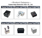 80mm Handy Portable Mini Printer Wireless Inkless Thermal Label Barcode Printer with Android IOS Bill Printing Machine for Phone