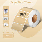 Shipping Labels Packs of 500 4X6 Per Fan-Fold Label for Phomemo 241BT D520BT B246D Label Printer Thermal Labels for Address Mail