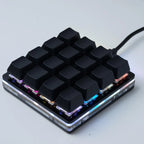 16 Key Automatic Click SayoDevice Programmable Hardware Keyboard Custom Shortcut Keys Mechanical Keyboard Black Small Keyboard