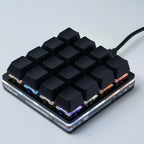 16 Key Automatic Click SayoDevice Programmable Hardware Keyboard Custom Shortcut Keys Mechanical Keyboard Black Small Keyboard