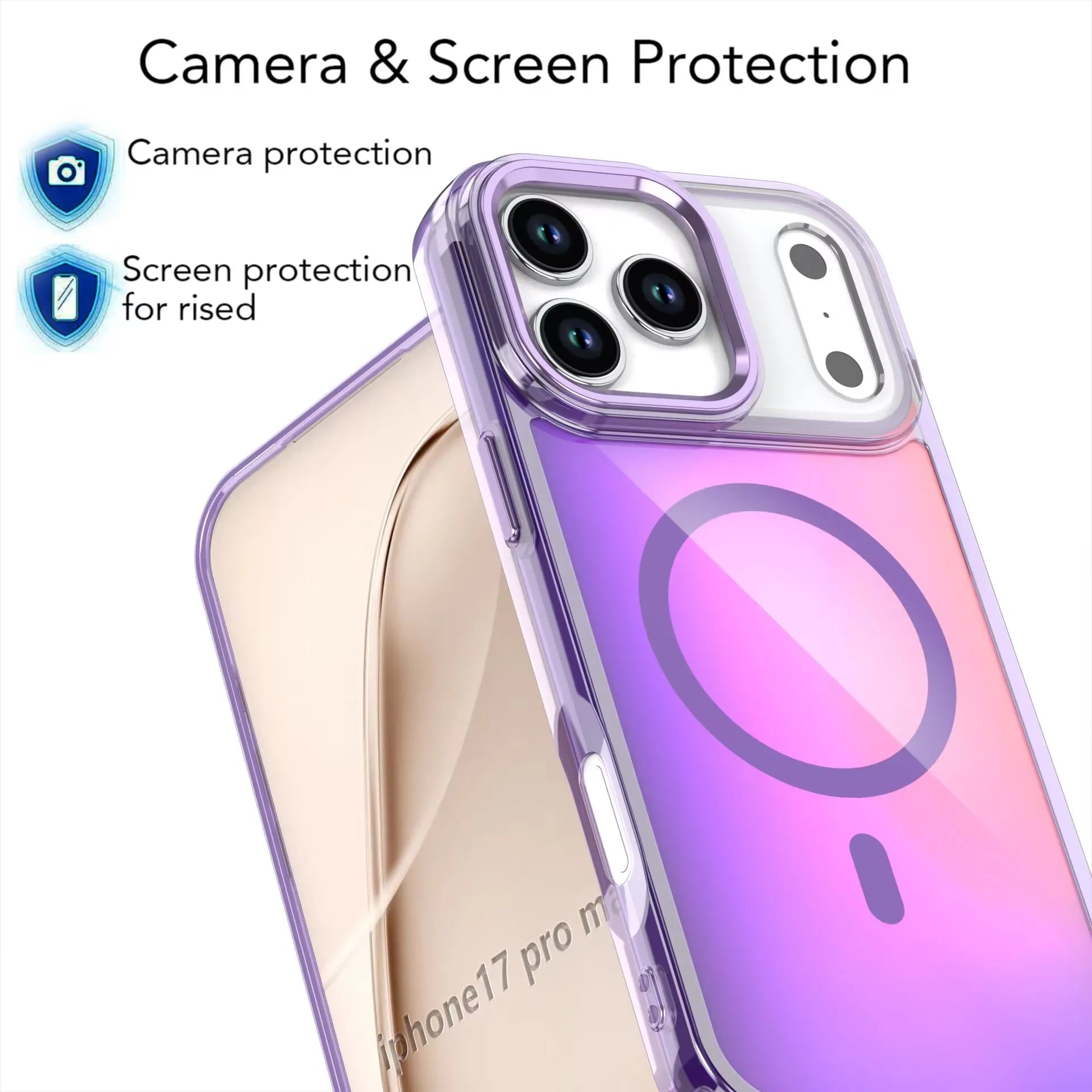 Metal Lens Magsafe Case for iPhone Magnetic Wireless Charging