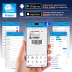 4inch Thermal Label Sticker Waybill Printer 1D 2D Barcodes Print Paper Support QR Code for DHL Fedex EMS Express 25-100mm Print