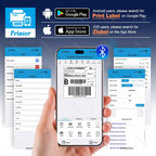 4inch Thermal Label Sticker Waybill Printer 1D 2D Barcodes Print Paper Support QR Code for DHL Fedex EMS Express 25-100mm Print