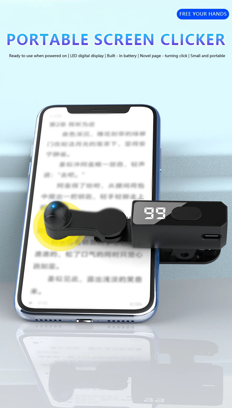 Screen Auto Clicker For Smart Phone Apps Video Live Streaming Gadget Smartphone Game Screen Touch Tripods Screen Tapper Supplies