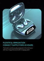 Bluetooth Headphones Noise Wireless Music  Sports  Thin Earbuds Digital Display