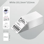 Shipping Labels Packs of 500 4X6 Per Fan-Fold Label for Phomemo 241BT D520BT B246D Label Printer Thermal Labels for Address Mail