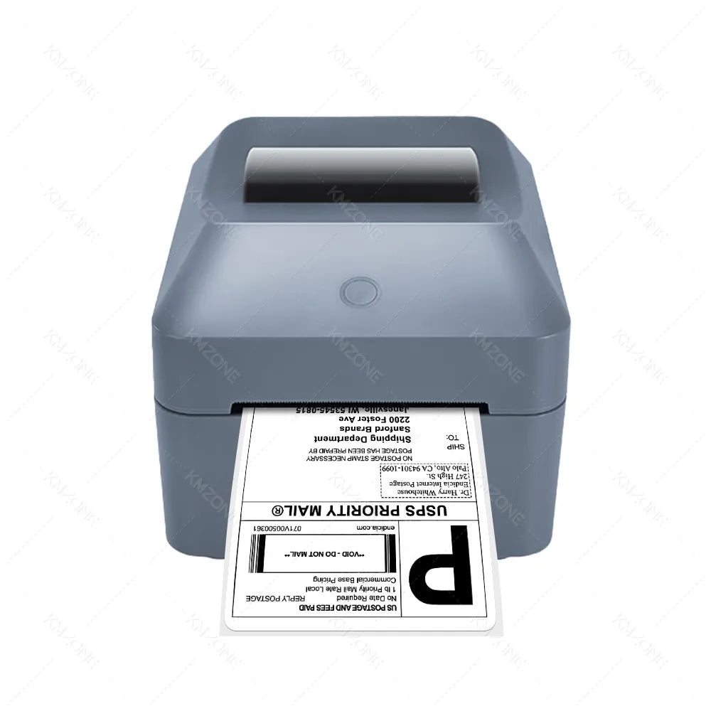 4inch Thermal Label Sticker Waybill Printer 1D 2D Barcodes Print Paper Support QR Code for DHL Fedex EMS Express 25-100mm Print
