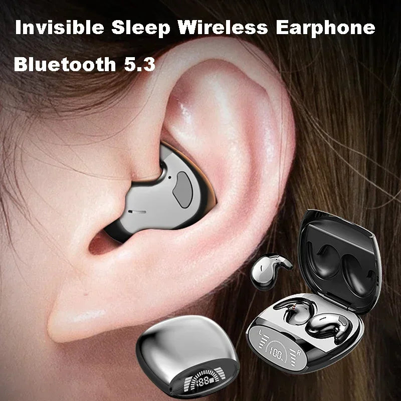 Bluetooth Headphones Noise Wireless Music  Sports  Thin Earbuds Digital Display