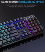 104 key Backlit Mechanical Keyboard Wired Gaming Keyboard waterproof Luminous keyboard And Mouse Set for Gamer PC Laptop Office