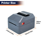 4inch Thermal Label Sticker Waybill Printer 1D 2D Barcodes Print Paper Support QR Code for DHL Fedex EMS Express 25-100mm Print