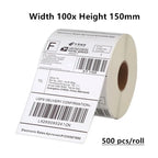4x6" Shipping Label Printer Thermal Sticker Express Waybill 100x150mm-500 Sheets /roll Waterproof / Oil Proof