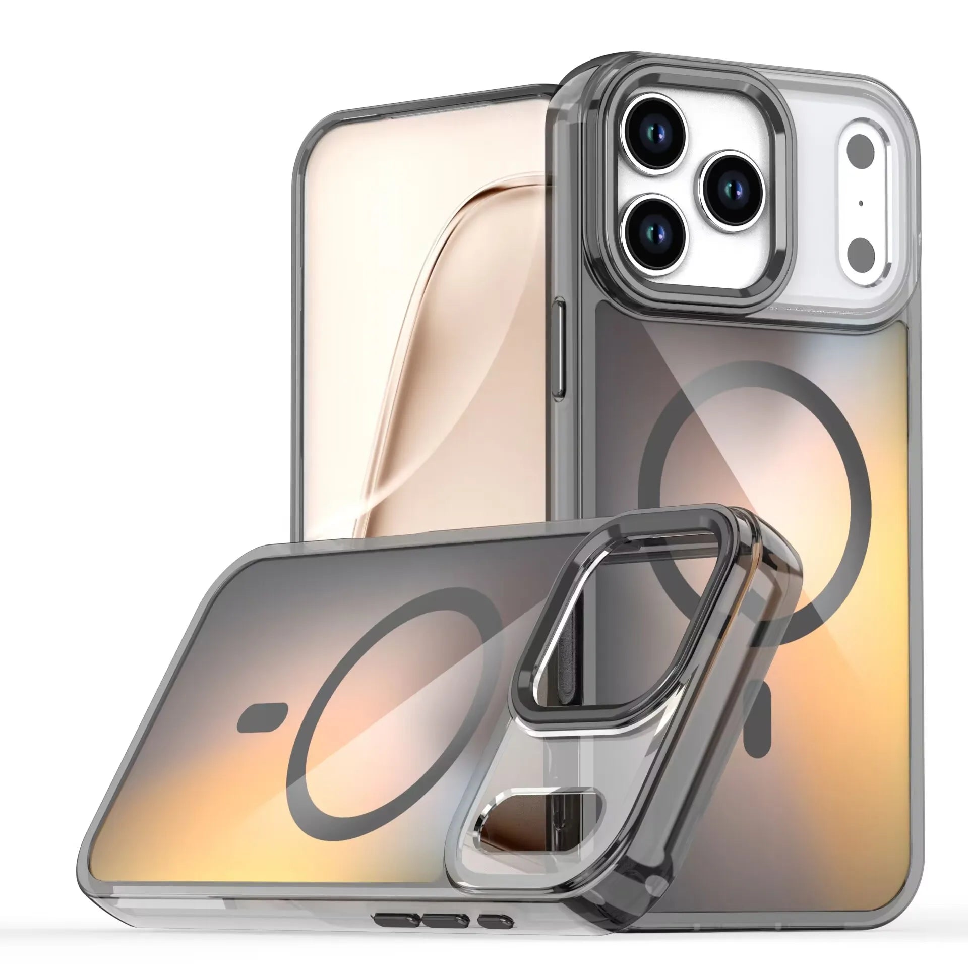 Metal Lens Magsafe Case for iPhone Magnetic Wireless Charging
