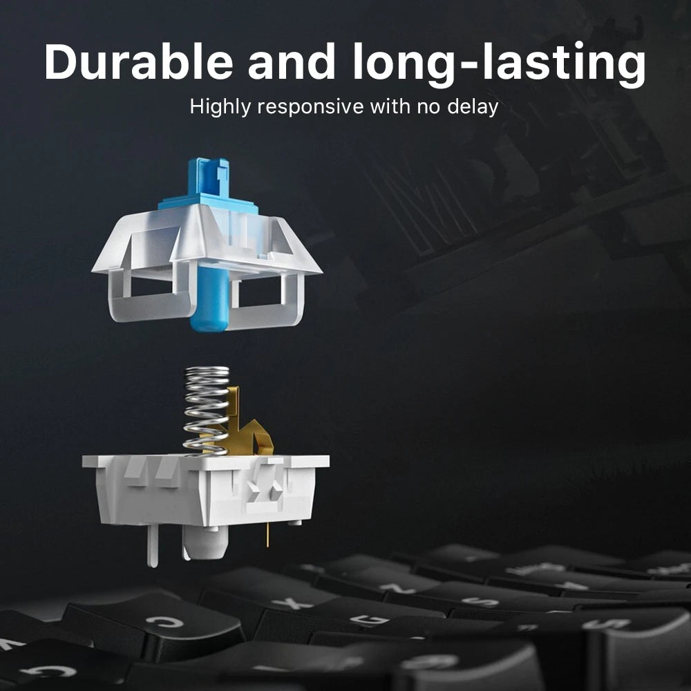 Wired Mechanical Keyboard 60% 17 Backlight Modes Hot-Swappable 61 Keys Brown Blue Red Switch Keyboard for Teclado Gaming Office