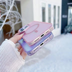 Metal Lens Magsafe Case for iPhone Magnetic Wireless Charging