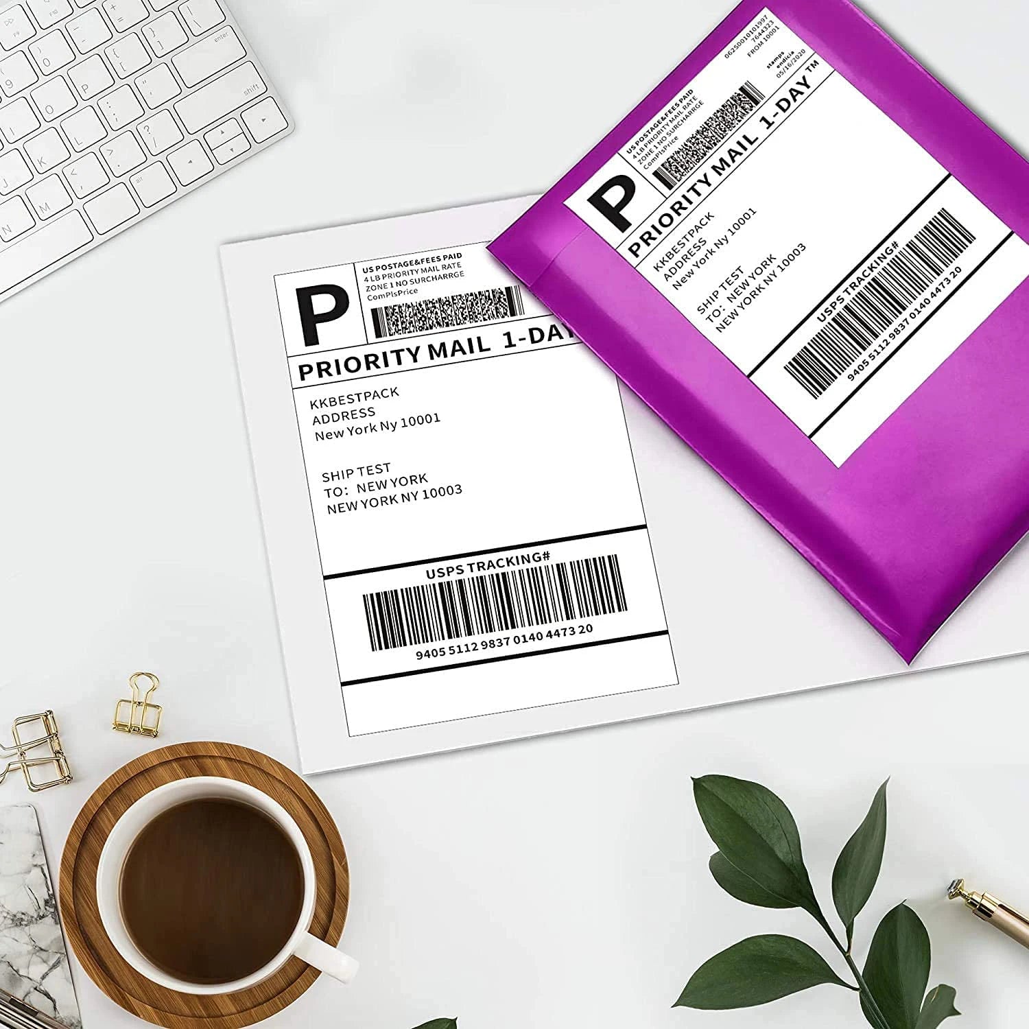 4x6 Inch Thermal Shipping Labels Paper Fold Sticker Printer Self-Adhesive Waterproof Oil-Proof Labels All-Purpose Sticker Paper