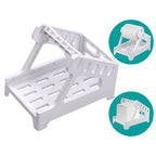 Label Holder for 4x6 Labels Printer Rolls Fanfold Labels 2 in 1 Work for Desktop Themal Label Sticker Dispenser Detachable